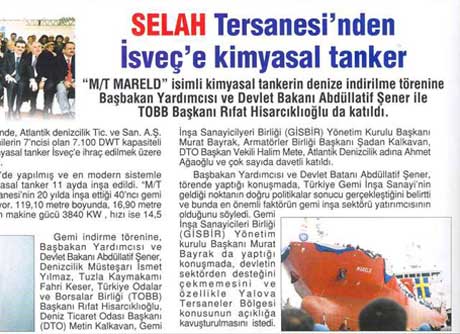 GISBIR Magazine: Chemical Tanker from Selah to Sweden